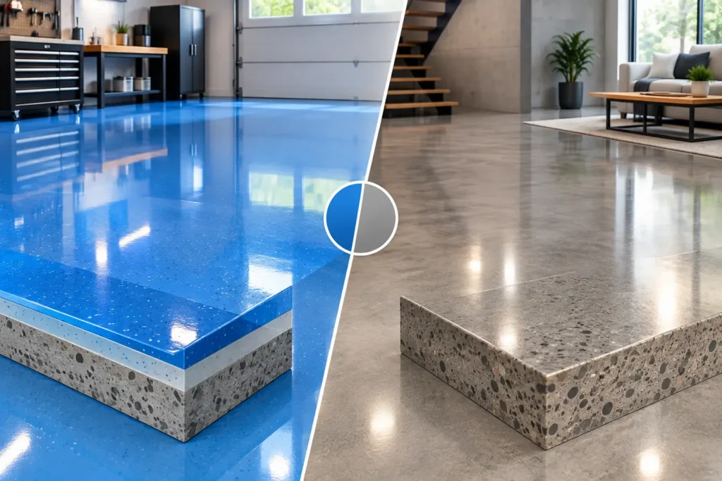 Epoxy Versus Polished Concrete Floors Explained