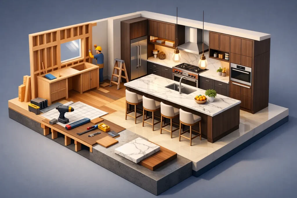 High End Kitchen Construction That Lasts